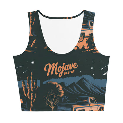 TL Mojave desert Camping night Crop Top