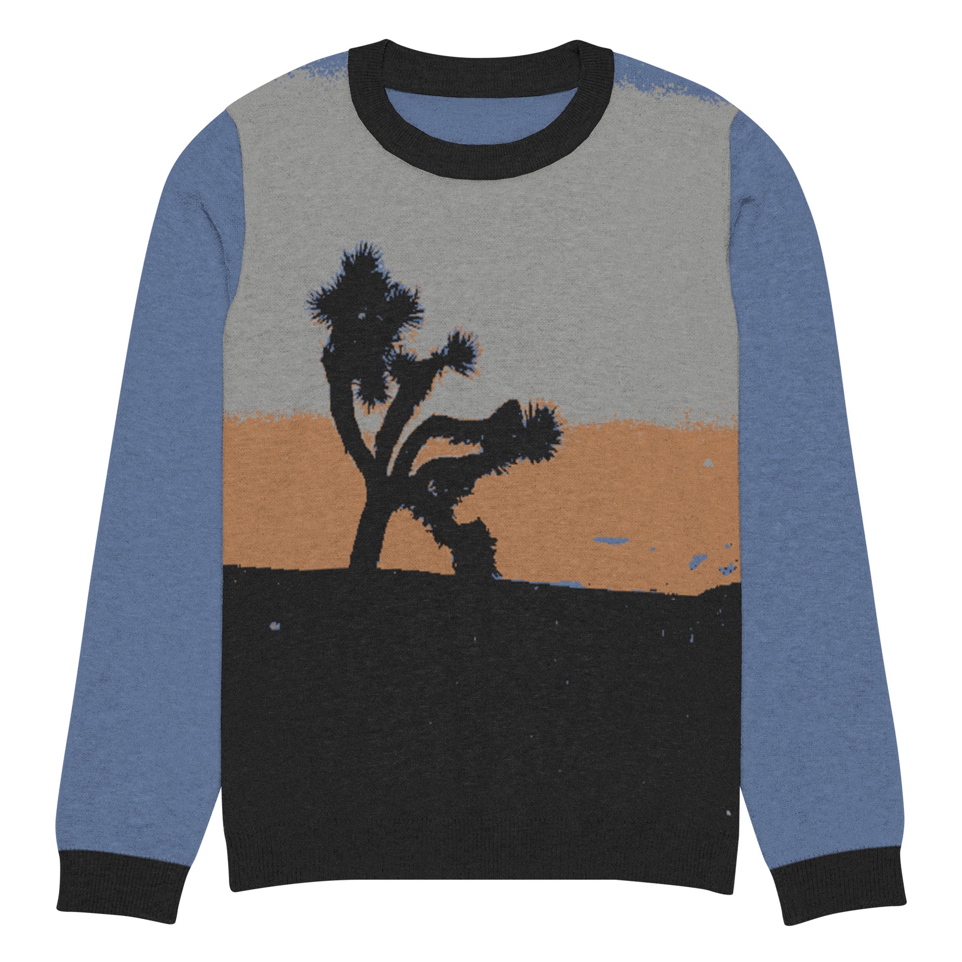 TL Joshua Tree Sunset Knitted crew neck sweater|crew neck sweater|joshua tree sweater|mojave desert|sunset|aesthetic