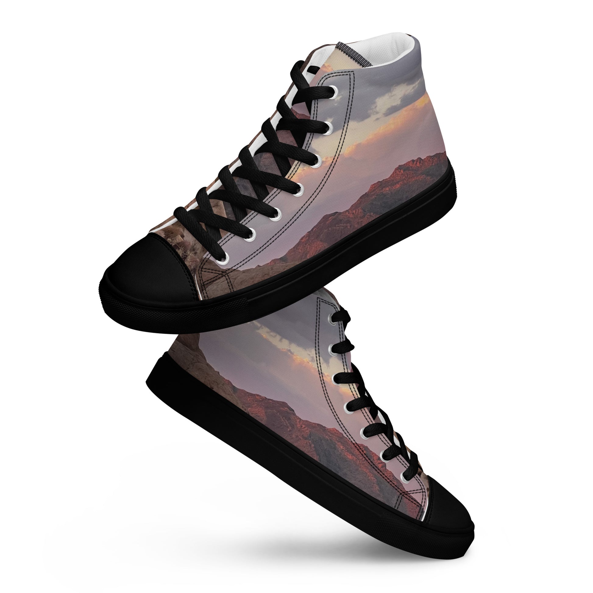 TL Mojave Desert Men’s high top canvas shoes