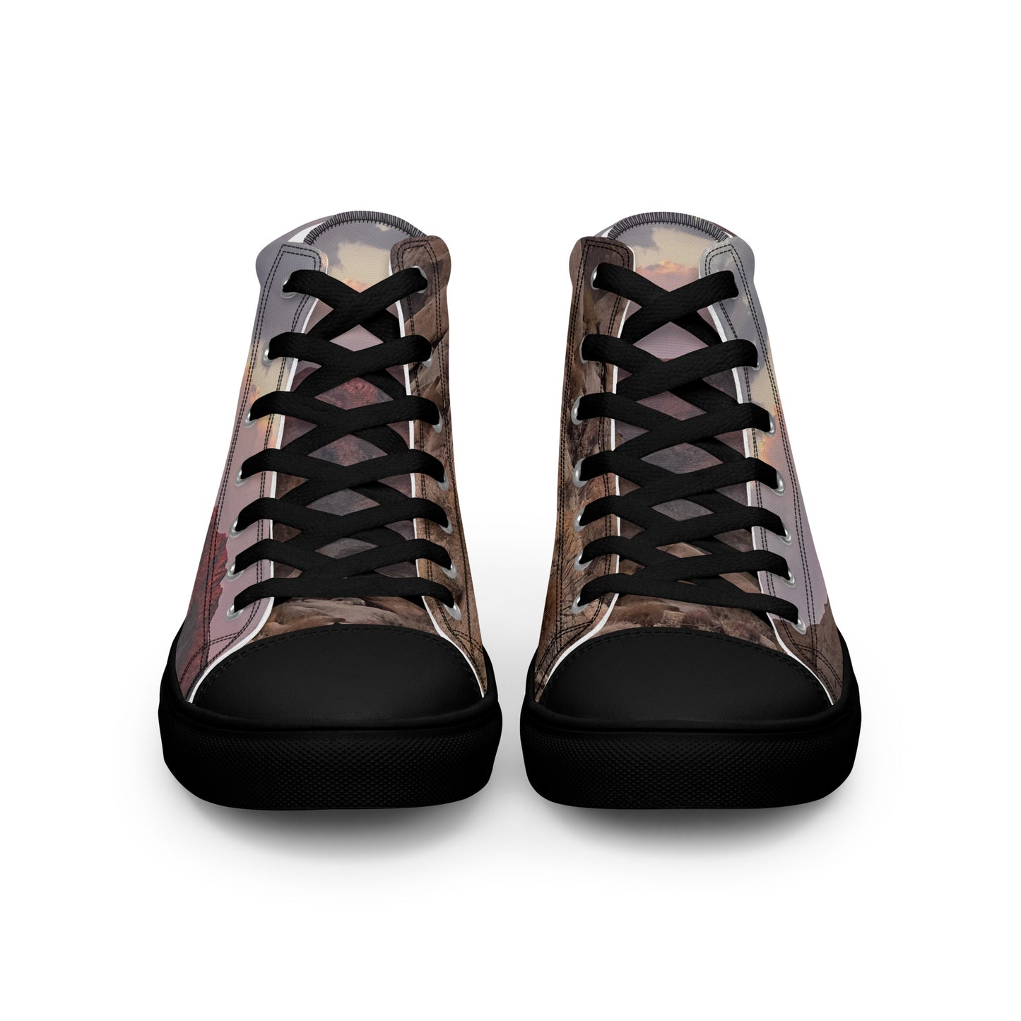 TL Mojave Desert Men’s high top canvas shoes