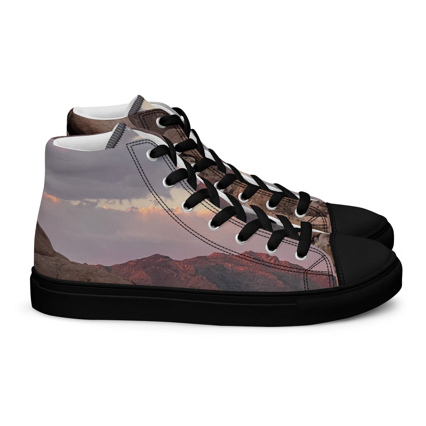 TL Mojave Desert Men’s high top canvas shoes