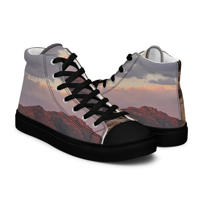 TL Mojave Desert Men’s high top canvas shoes