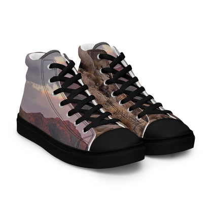 TL Mojave Desert Men’s high top canvas shoes