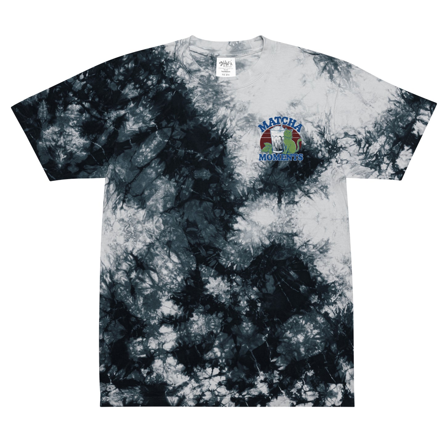 Matcha Moment Oversized Tie-Dye T-Shirt