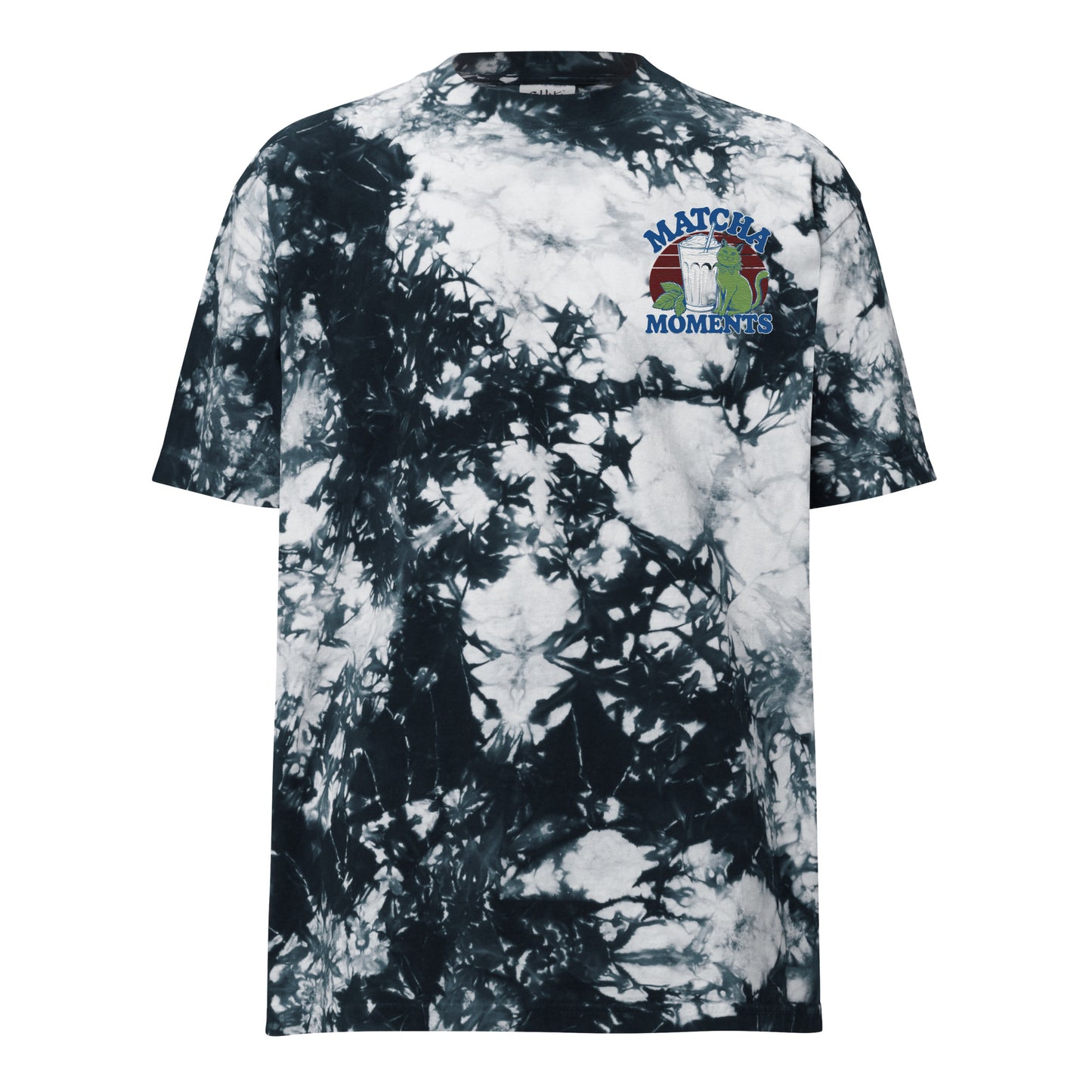 Matcha Moment Oversized Tie-Dye T-Shirt