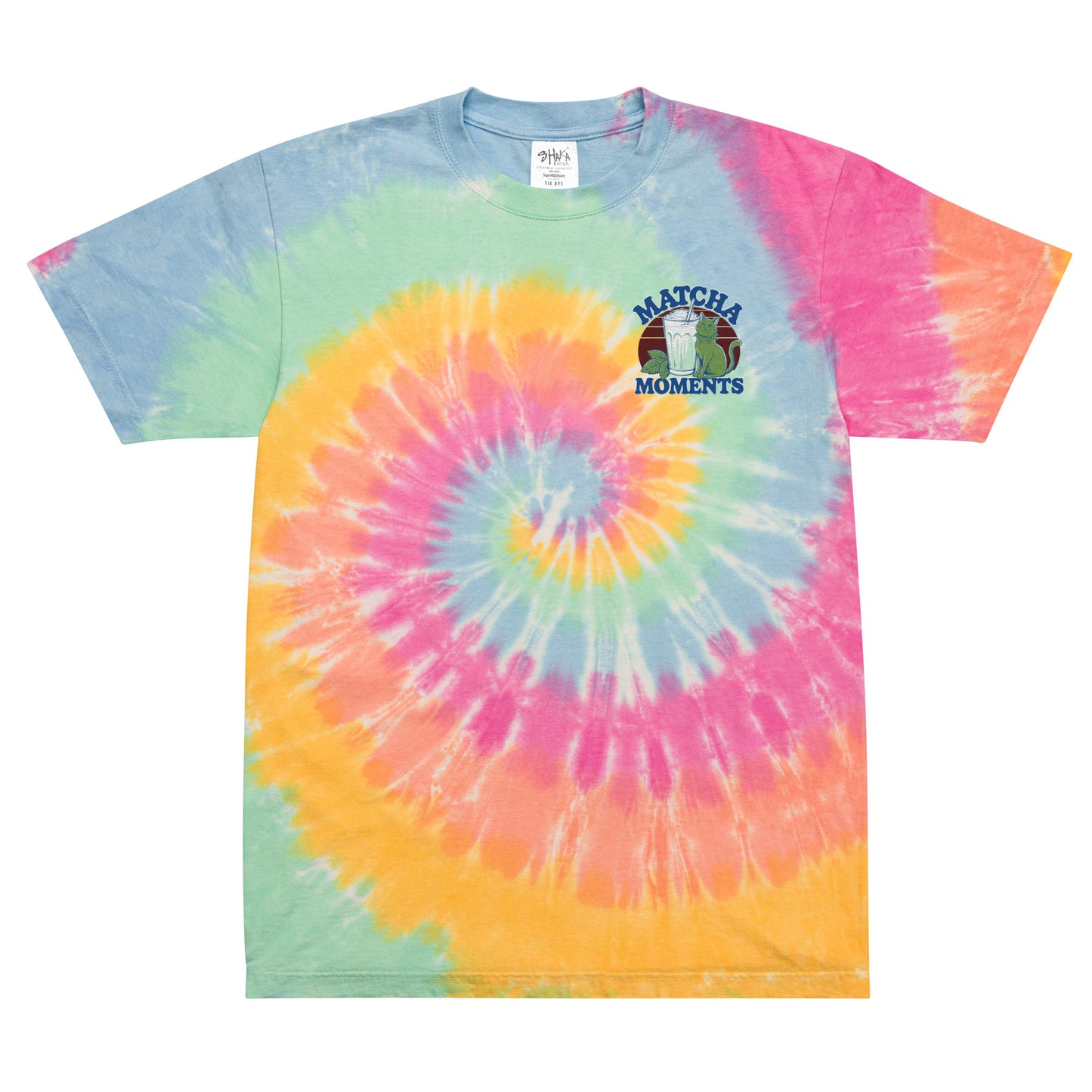 Matcha Moment Oversized Tie-Dye T-Shirt